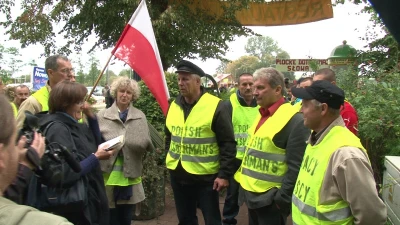 Protest rybaków w Krokowej