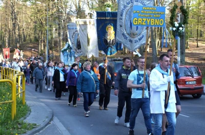 Pielgrzymi z Kościerzyny, Przodkowa, Żukowa i Grzybna dotarli do Wejherowa fot. Leszek Spigarski