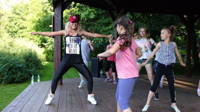 Zumba w parku. Fot. Leszek Spigarski.