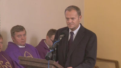 Uroczystości pogrzebowe prof. Gerard Labuda z udziałem Donalda Tuska