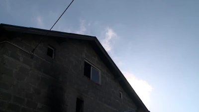 Pożar domu w Strzebielinie