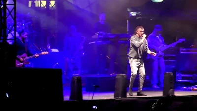Zakończenie XIX Światowego Zjazdu Kaszubów Rumia 2017 - występ Kamila Bednarka. Fot.  Leszek Spigarski.