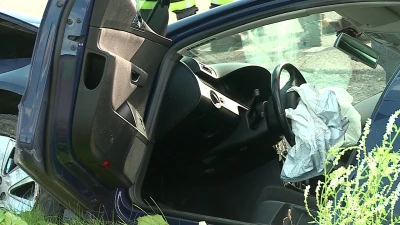 Gnieżdżewo. Wypadek na skrzyżowaniu.