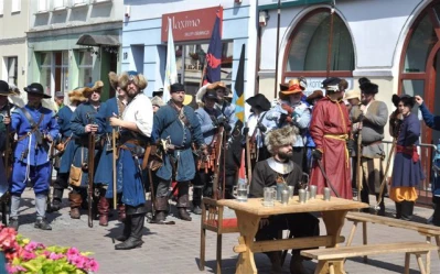 Rekonstrukcja Historyczna 2016. Pierwsza bitwa ze szwedami za nami. fot. Leszek Spigarski