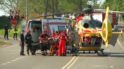 Gnieżdżewo. Wypadek na skrzyżowaniu.