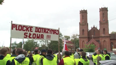 Protest rybaków w Krokowej