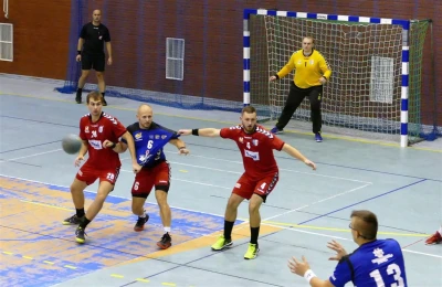 KS Tytani Wejherowo - Sambor Tczew  25 : 28, 7.10.2017, fot. Leszek Spigarski