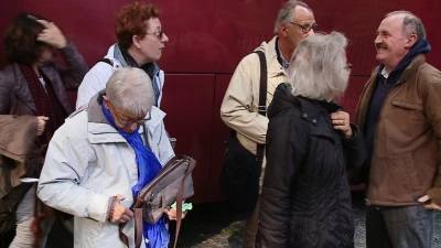 Wizyta rodzin biorących udział w Marszu Śmierci