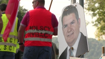 Protest rybaków na krajowej szóstce