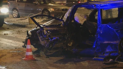 Wypadek samochodu osobowego z samochodem pożarniczym