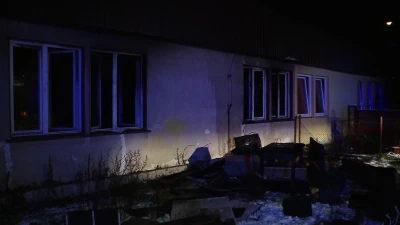 Palił się budynek socjalny w Wejherowie