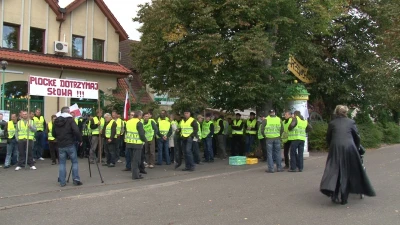 Protest rybaków w Krokowej