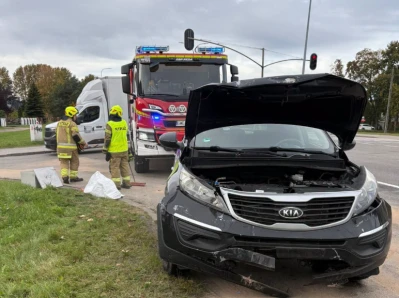 Zderzenie dwóch samochodów osobowych
