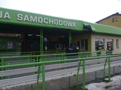 Eksplozja na dworcu PKS  Pucku