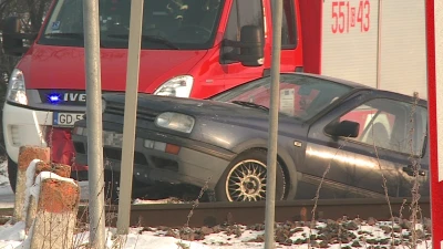 Bożepole Małe: Samochód wjechał pod pociąg