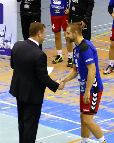 KS Tytani Wejherowo - Sambor Tczew  25 : 28, 7.10.2017, fot. Leszek Spigarski