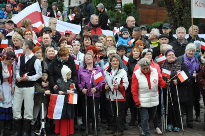 Biało-czerwona parada niepodległościowa w Wejherowie