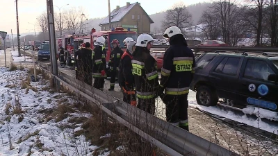 Pożar samochodu w Redzie