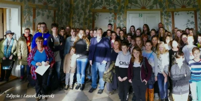 Twórcy filmu "Kamerdyner" w Muzeum PiMKP w Wejherowie, 16.11.2017, fot. Leszek Spigarski