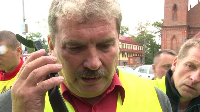 Protest rybaków w Krokowej