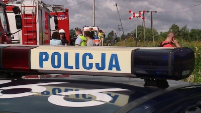 Wypadek na przejeździe kolejowym w Redzie