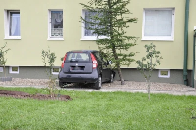 Pijany wjechał w blok