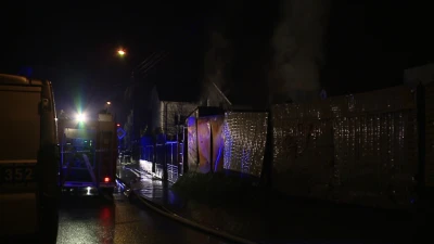 Pożar na ulicy Stefczyka w Wejherowie