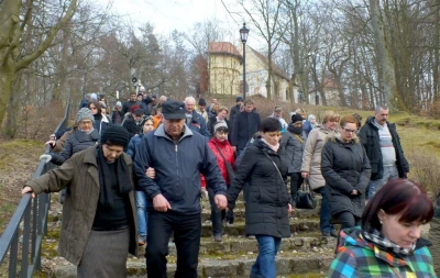 Inscenizacja Misterium - Droga Pojmania po raz pierwszy na Kalwarii Wejherowskiej fot. Leszek Spigarski