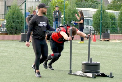 Wejher Cross Games 2017, półfinał – sanie i kamizelka, fot. Leszek Spigarski