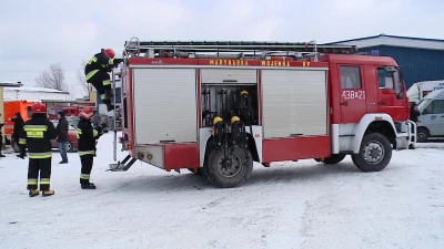 Pożar na terenie Portu Gdynia