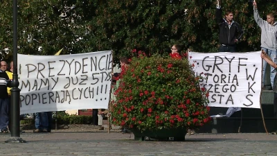 Manifestacja w obronie Gryfa Orlex