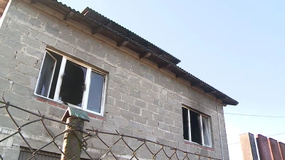 Pożar domu w Strzebielinie