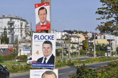 Plakaty wyborcze zasypały trójmiasto