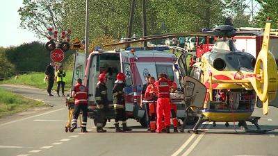 Gnieżdżewo. Wypadek na skrzyżowaniu.