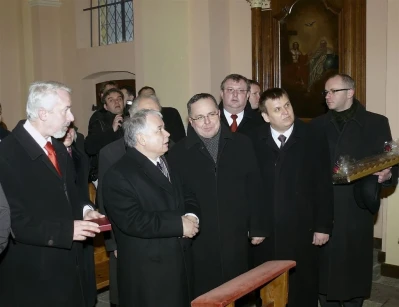 Prezydent Lech Kaczyński w Wejherowie - 2009 rok
