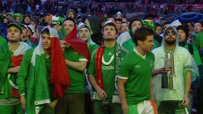 Wspólne kibicowanie Irlandczyków i Hiszpanów