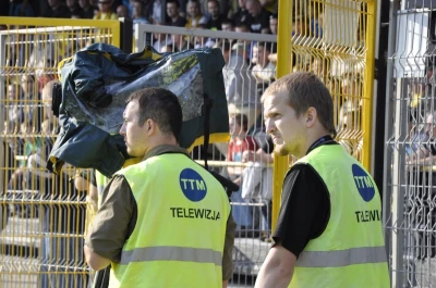Ekipa TTM podczas realizacji meczu Gryf - Korona