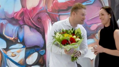 Wernisaż wystawy Denisa Chyżawskiego Panta Deus w Filharmonii Kaszubskiej