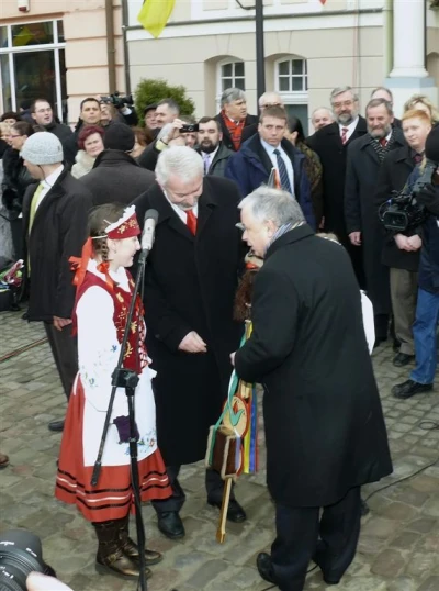 Prezydent Lech Kaczyński w Wejherowie - 2009 rok
