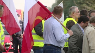 Protest rybaków na krajowej szóstce