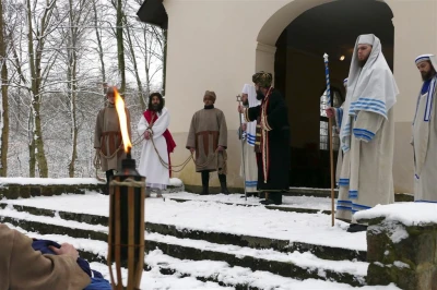 Inscenizacja Drogi Pojmania na Kalwarii Wejherowskiej