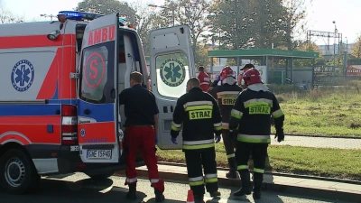 Uderzył w latarnię na Rondzie Solidarności