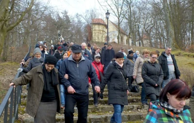 Inscenizacja Misterium - Droga Pojmania po raz pierwszy na Kalwarii Wejherowskiej fot. Leszek Spigarski