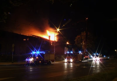 Wielki pożar w Gdańsku. Spłonęła zabytkowa zajezdnia
