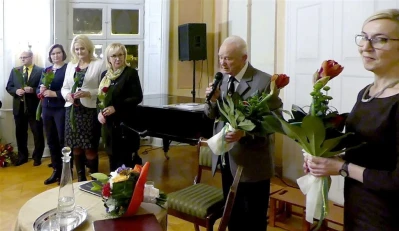 Benefis Edmunda Szymikowskiego w Muzeum PiMK-P – 65 lat z haftem kaszubskim. Fot – Leszek Spigarski