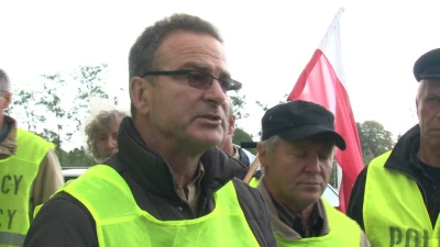 Protest rybaków w Krokowej