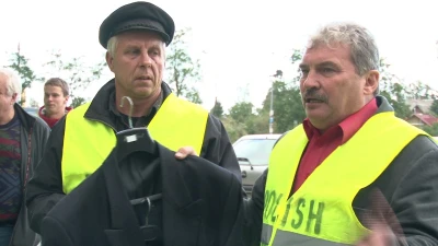 Protest rybaków w Krokowej