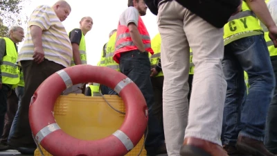 Protest rybaków na krajowej szóstce