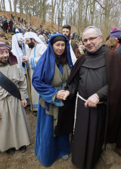 Wielki Piątek na Kalwarii Wejherowskiej - Misterium Męki Pańskiej, fot. Leszek Spigarski.