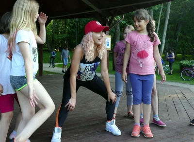 Zumba w parku. Fot. Leszek Spigarski.